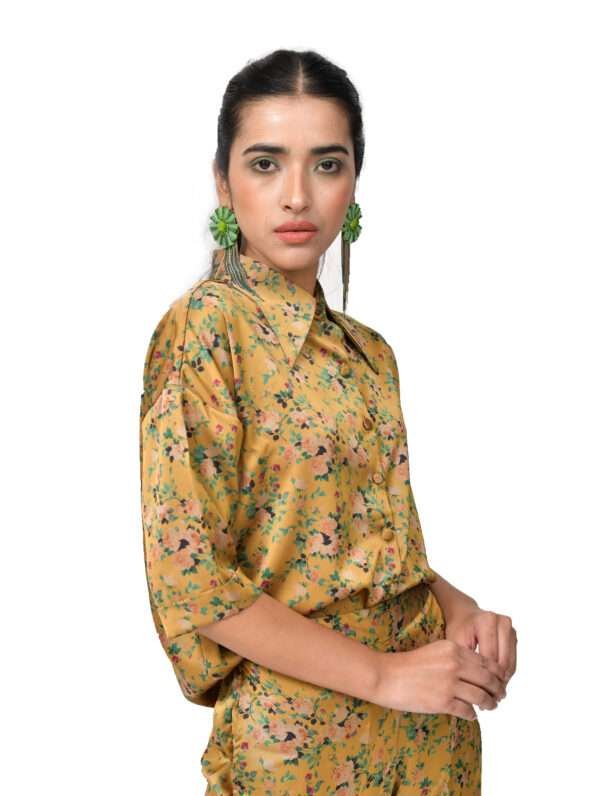 Romantic Floral Print Shirt