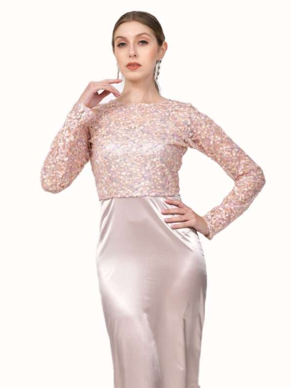 Glimmering Elegance Sheer Sequin Jacket