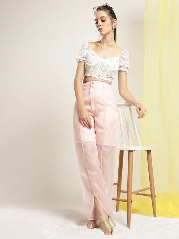 Ballet Blush Organza Pants